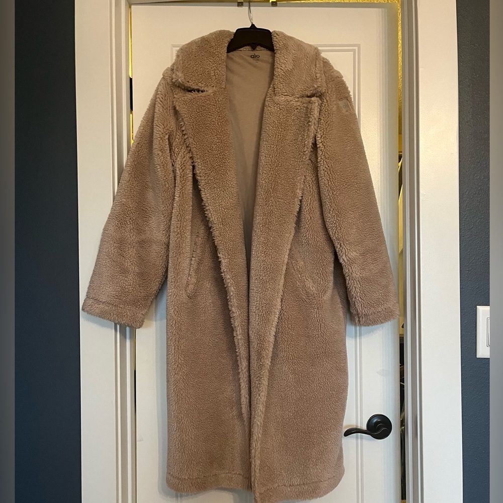 ALO Sherpa trench dusty pink XS
